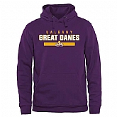 Men's Albany Great Danes Team Strong Pullover Hoodie - Purple,baseball caps,new era cap wholesale,wholesale hats